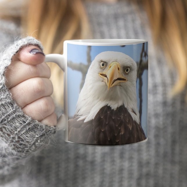 American Bald Eagle Wildlife Funny Kaffeetasse (Von Creator hochgeladen)