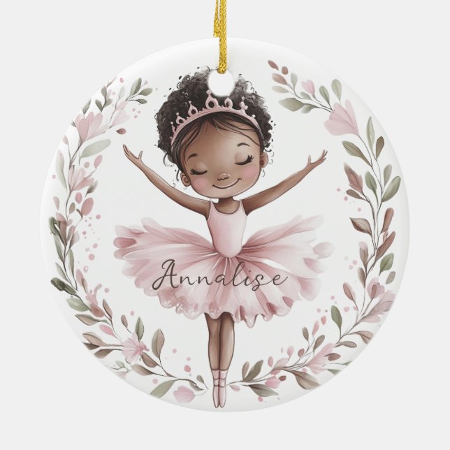 American Ballet Dancer Keramik Ornament (Hinten)
