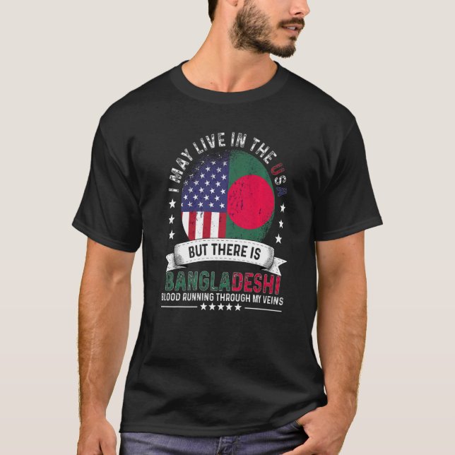 American Bangladeshi Home in US Patriot Bangladesh T-Shirt (Vorderseite)