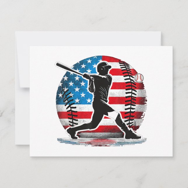 American Baseball Player Batter mit den Staaten (Vorderseite)