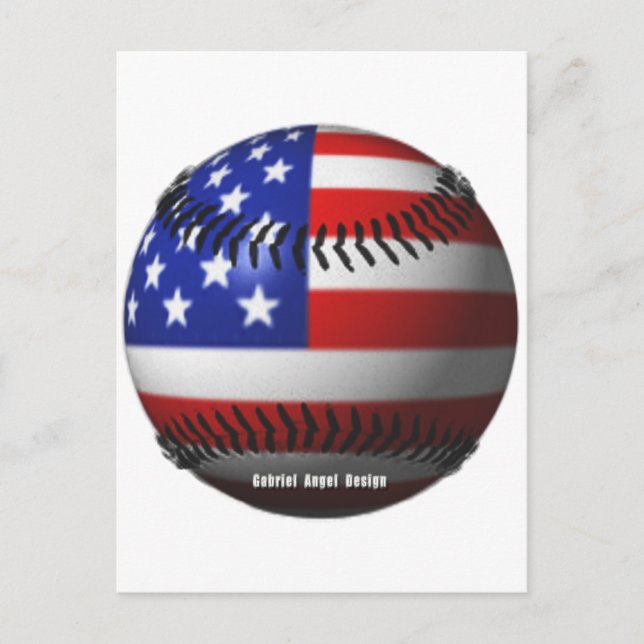 American Baseball Postkarte (Vorderseite)