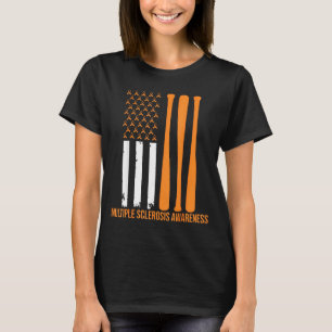 American Baseball Sports Multiple Sklerose-Bewusst T-Shirt