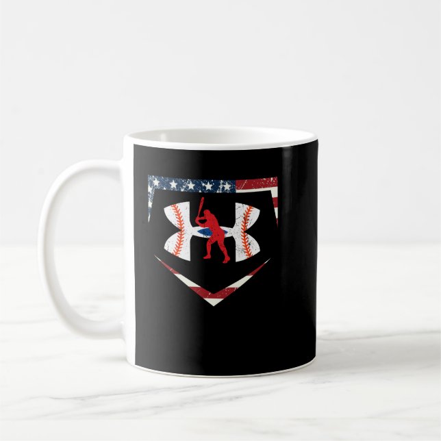 American Baseball Under Armor Shirt Kaffeetasse (Links)