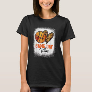 American Basketball Game Day Vibes Basketball Mama T-Shirt