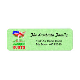 American baskque Roots Address Labels