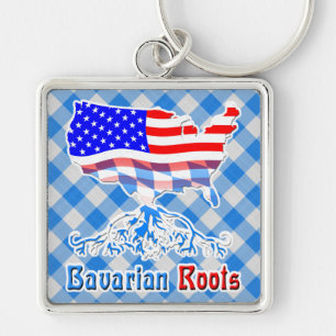 American Bavarian Roots Keyring Schlüsselanhänger