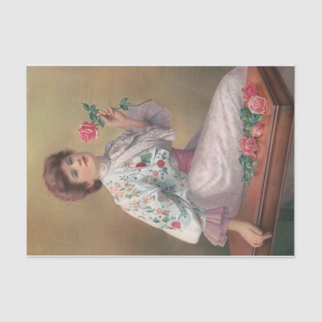 American Beauties (1890) von Anonymous Seidenpapier (Vorderseite)