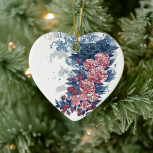 American Beauty Keramik Ornament