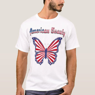 American Beauty Patriotic Butterfly Men's Shirt