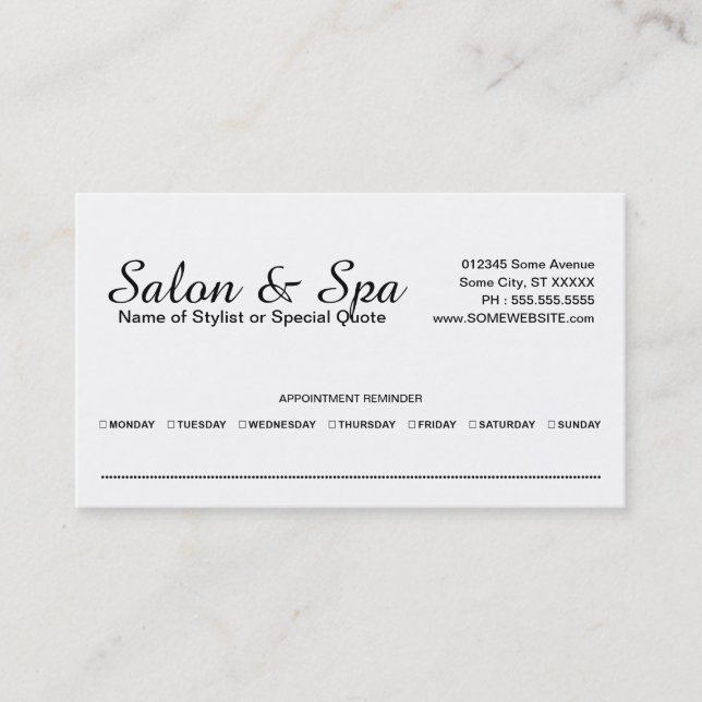 American Beauty Termin Erinnerung (Vorderseite)