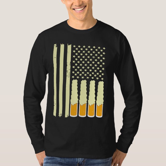 American Beer Flag Apparel T-Shirt (Vorderseite)