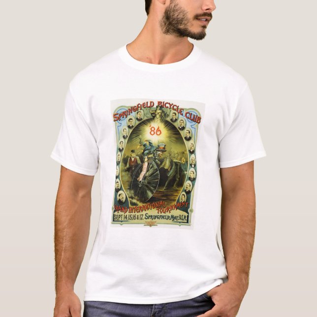 American Bicycle Club Turnier 1886 Old Cycles T-Shirt (Vorderseite)