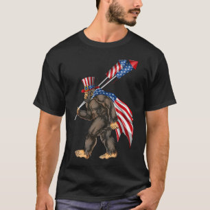 American Bigfoot Fireworks 4. Juli Sasquatch T-Shirt