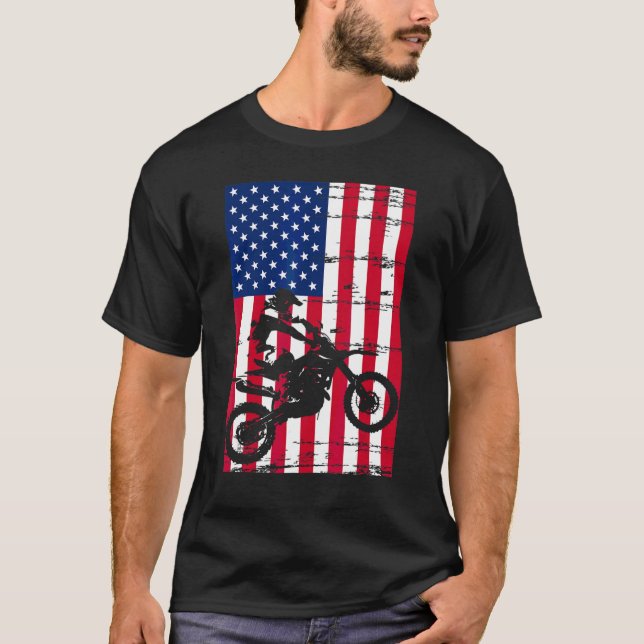 American Biker Racer T-Shirt (Vorderseite)
