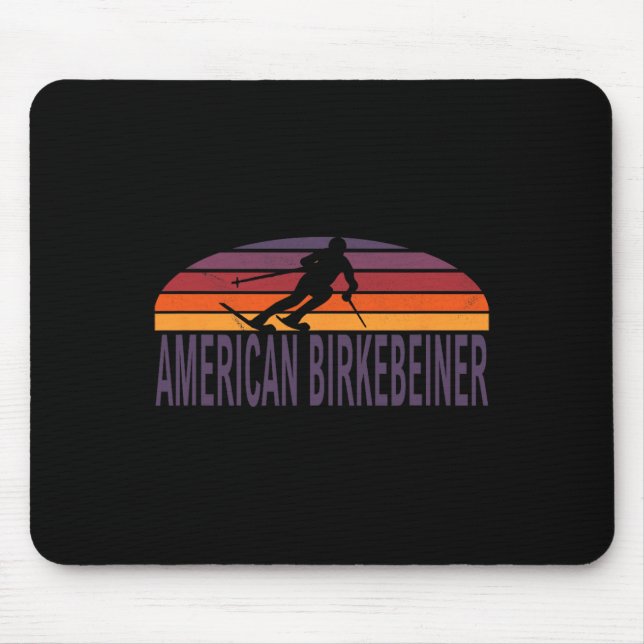 American Birkebeiner-Trail Langlaufski Wisco Mousepad (Vorne)