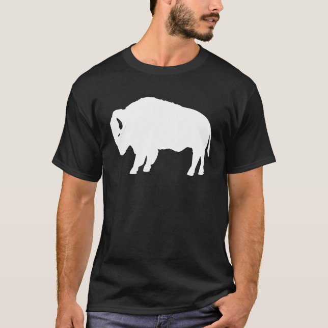 American Bison Buffalo America Wildlife Nature Des T-Shirt (Vorderseite)