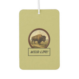 American Bison Dark Khaki Auto/Truck Air Freshener Autolufterfrischer