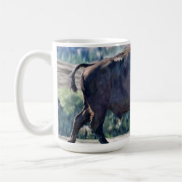 American Bison Roaming in Grassland Kaffeetasse