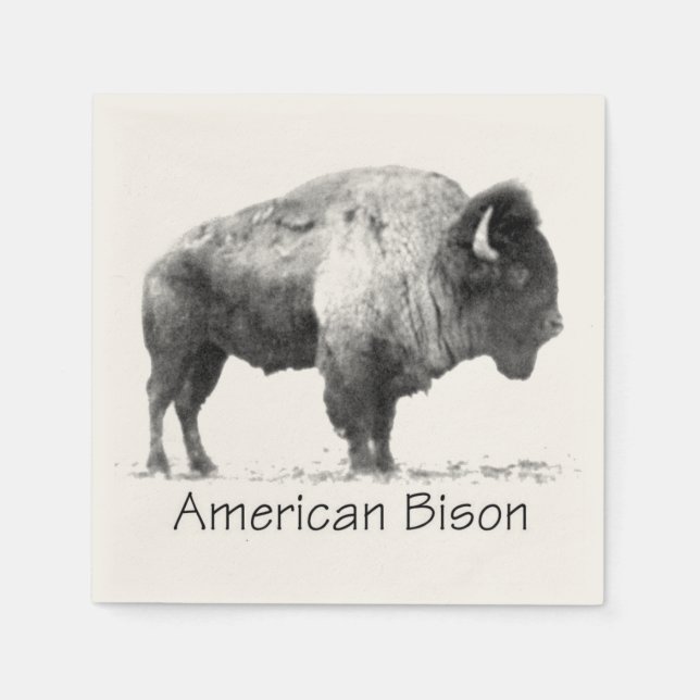 American Bison Serviette (Vorderseite)
