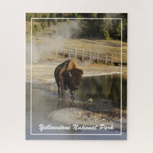 American Bison Yellowstone Wildlife Fotografy Puzzle