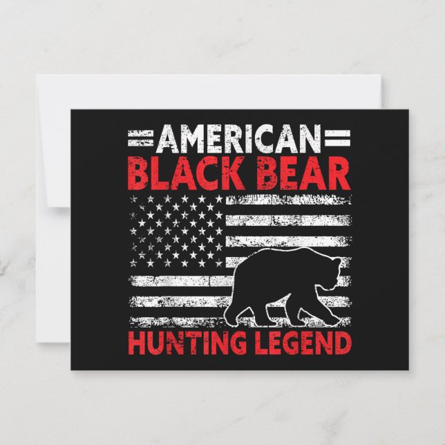 American Black Bar Jagd Legend USA Black Bär (Vorderseite)