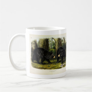American Black Bar (Ursus Americanus) von Audubon Kaffeetasse