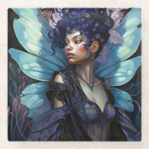 American Black Faiasy Fantasy Art Glasuntersetzer