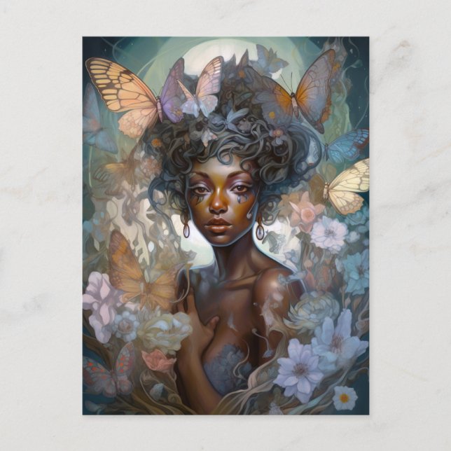 American Black Faiasy Fantasy Art Postkarte (Vorderseite)