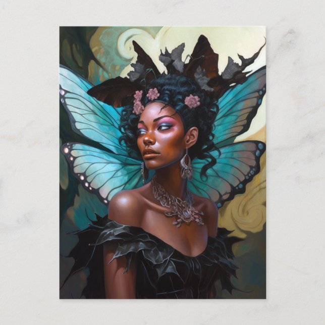 American Black Faiasy Fantasy Art Postkarte (Vorderseite)