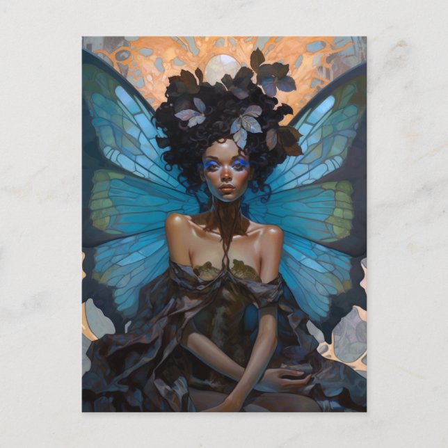 American Black Faiasy Fantasy Art Postkarte (Vorderseite)