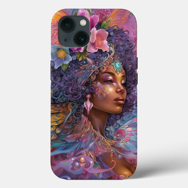 American Black Goddess Queen Fantasy Art C Case-Mate iPhone Hülle (Rückseite)