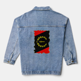 American Black Heritage Flag American African Heri Jeansjacke
