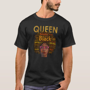 American Black Queen Natural Curly Mother T-Shirt