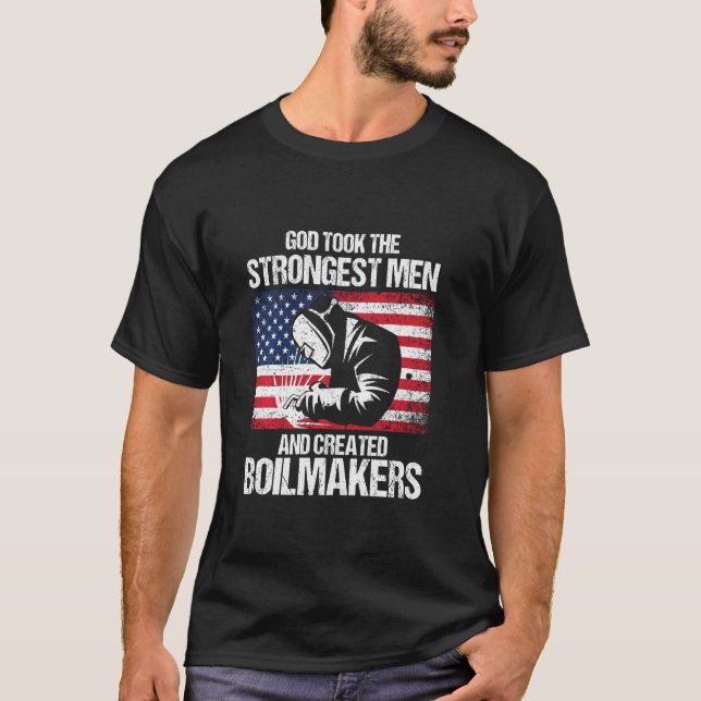 American Boilermakers Gewerkschaft Worker Stronges T-Shirt (Vorderseite)