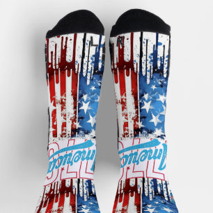 American Boldy bedruckte Crew Socks Socken