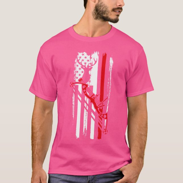 American Bowhunting Archer Bowmen Target Shooting  T-Shirt (Vorderseite)