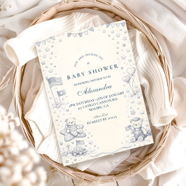 American Boy All American Baby Shower Einladung