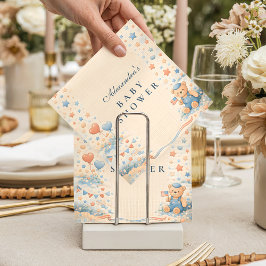 American Boy Red White Blue Baby Shower Serviette