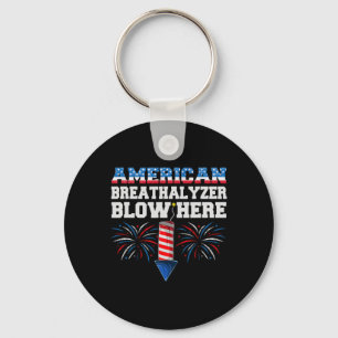 American Breathalyzer geblasen hier am 4. Juli Fun Schlüsselanhänger