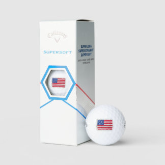 AMERICAN BRICK FLAG ART GOLFBALL