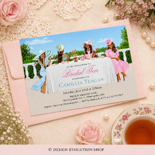 American Bridal Tea Party Einladung