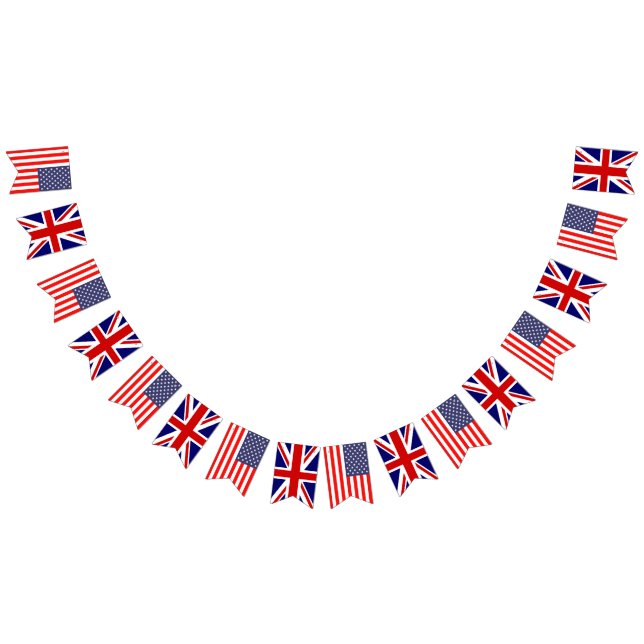 American British Union Jack English Hochzeit Party Wimpelkette (Alle)