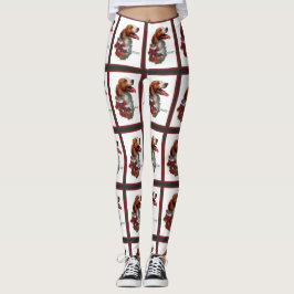American Brittany Spanisch Weihnachten Leggings