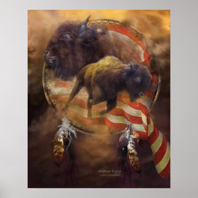 American Buffalo Art Poster/Print Poster (Vorne)