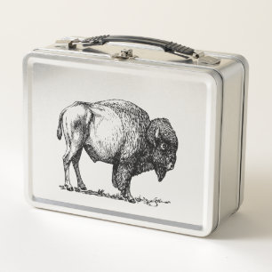 American Buffalo Bison Metall Lunch Box
