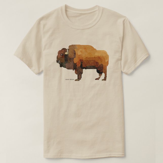 American Buffalo (Bison) T - Shirt (Design vorne)