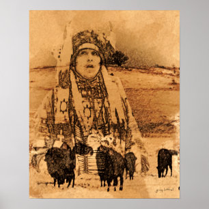 American Buffalo Print Poster