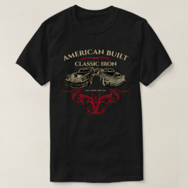 American Built Classic Iron Trucks Red Pinstripes T-Shirt