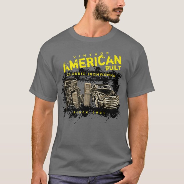 American Built Classic Ironworks - alle Namen und  T-Shirt (Vorderseite)