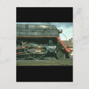 American built Skyliner poses for_Steam Train Postkarte